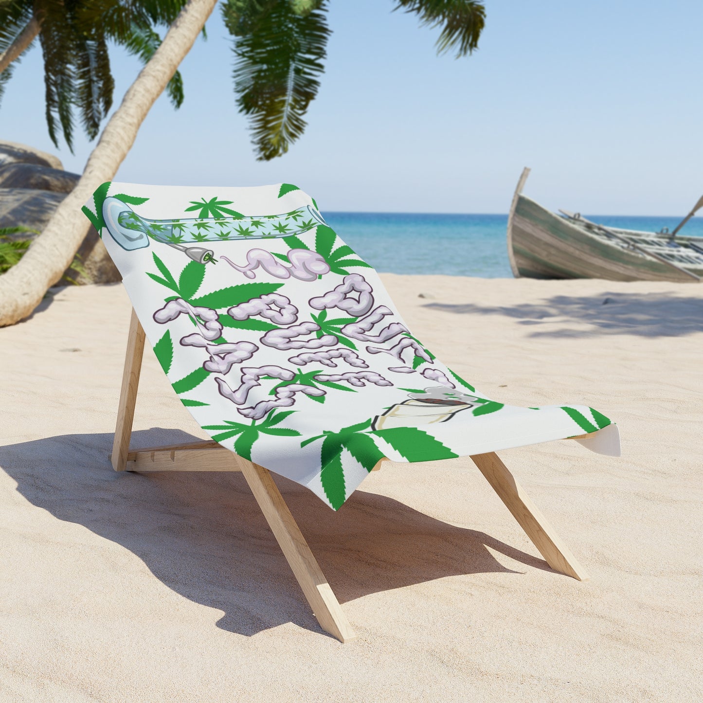 Puff Puff Pass Beach Towel