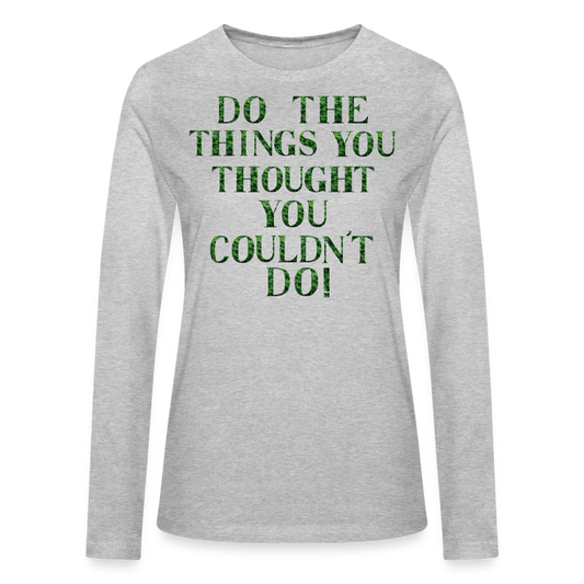 Bella + Canvas Women's Long Sleeve T-Shirt - heather gray