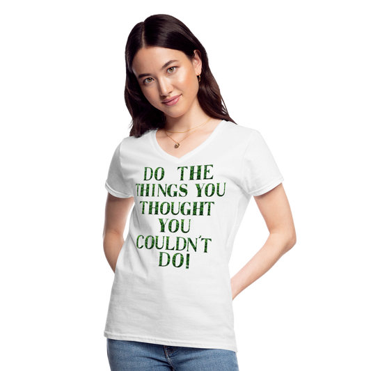 Women's V-Neck T-Shirt - white