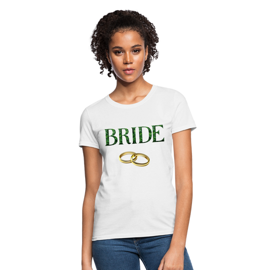 Cannabis Bride Ladies T-Shirt - white