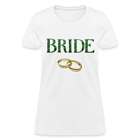 Cannabis Bride Ladies T-Shirt - white