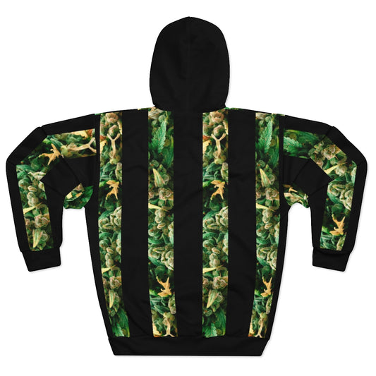 Verde Fioritura Cannabis Unisex Pullover Hoodie