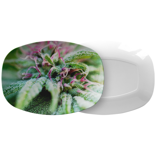 Blooming With Purple Cannabis Platter