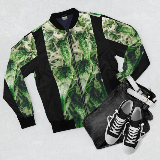 Capelli Bianchi Cannabis Bomber Jacket