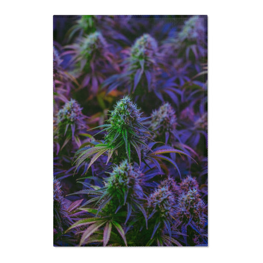 The Purple Cannabis Area Rugs