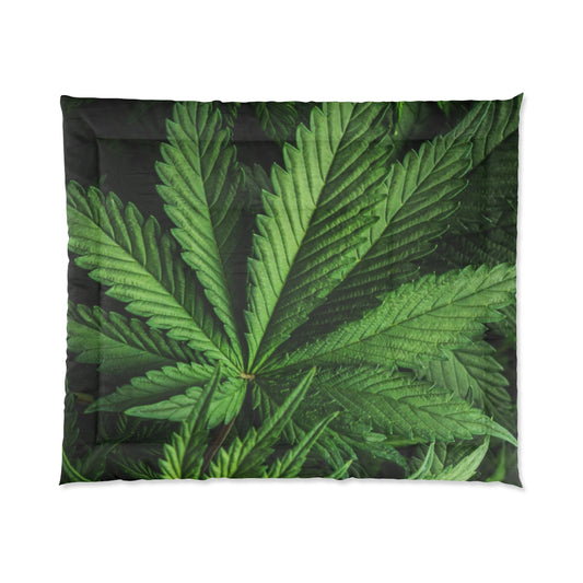 Cannabis Custom Designed Comforter. A Unique Cannabis Gift For Friends & Family. Cannabis Decor For Your Home. Cannabis Comforter