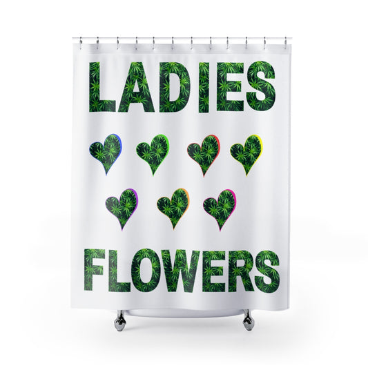 Ladies Love Flowers Shower Curtain