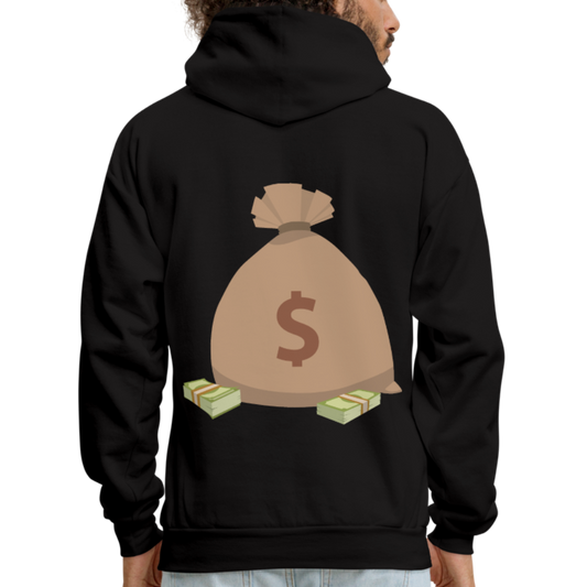 Stop Lacking And Start Stacking Money Men's Hoodie - black