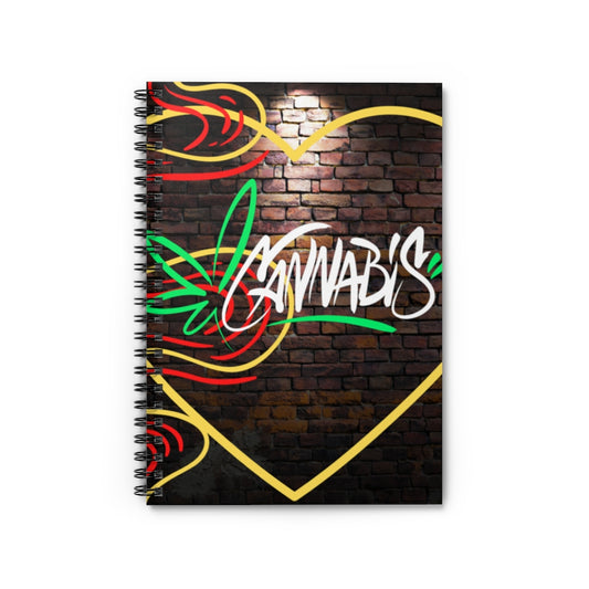 Love Cannabis Spiral Notebook - Ruled Line