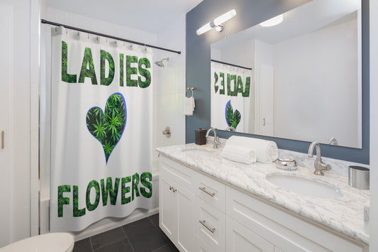 Ladies Love Flowers Shower Curtain