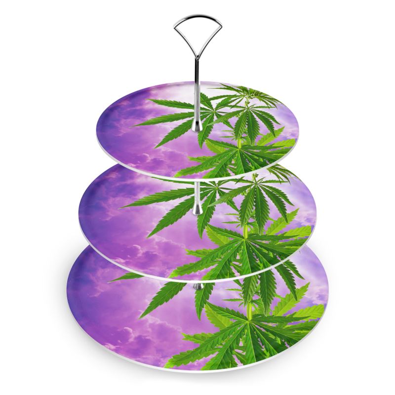 cannabis cake stand