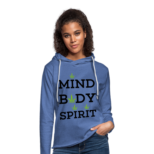 Unisex Lightweight Terry Hoodie - heather Blue