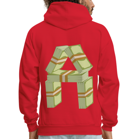 Stop Lacking And Start Stacking Money Men's Hoodie - red