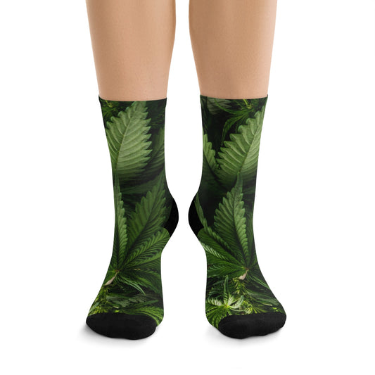Bella Foglia Di Cannabis Socks