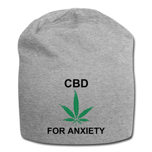 Anxiety Jersey Beanie - heather gray