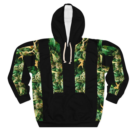 Verde Fioritura Cannabis Unisex Pullover Hoodie