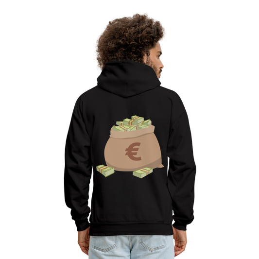 Stop Lacking And Start Stacking Money Men's Hoodie - black