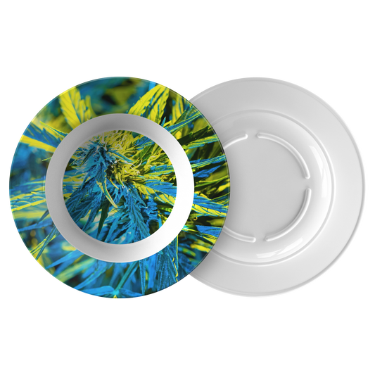 Into The Cannabis Galaxy Blue Bowl