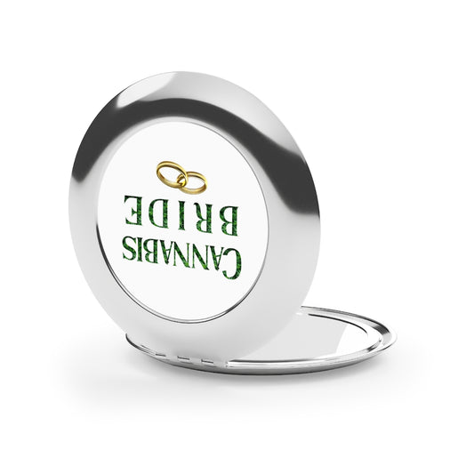 Cannabis Bride Compact Travel Mirror