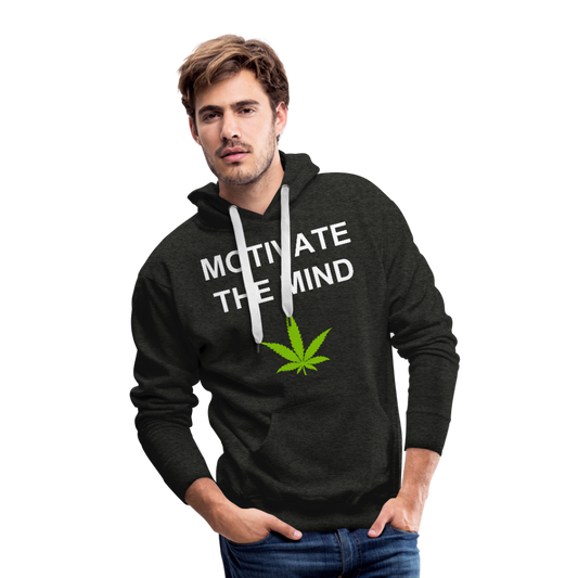 Motivate The Mind Men’s Premium Hoodie - charcoal gray