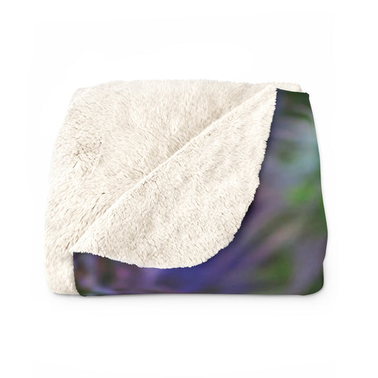 The Purple Cannabis Sherpa Fleece Blanket