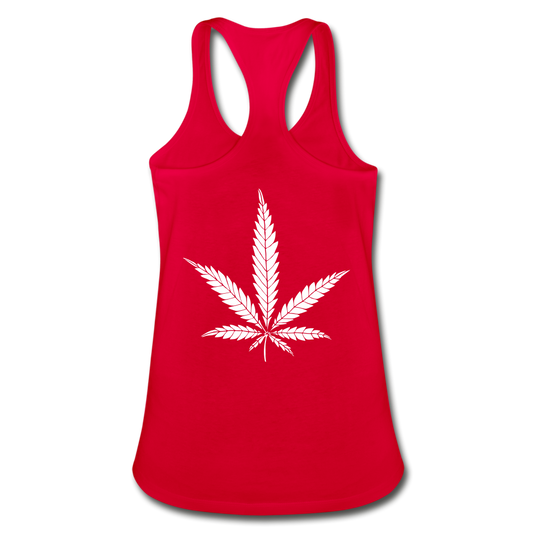 Mind Body Spirit Racerback Tank Top - red