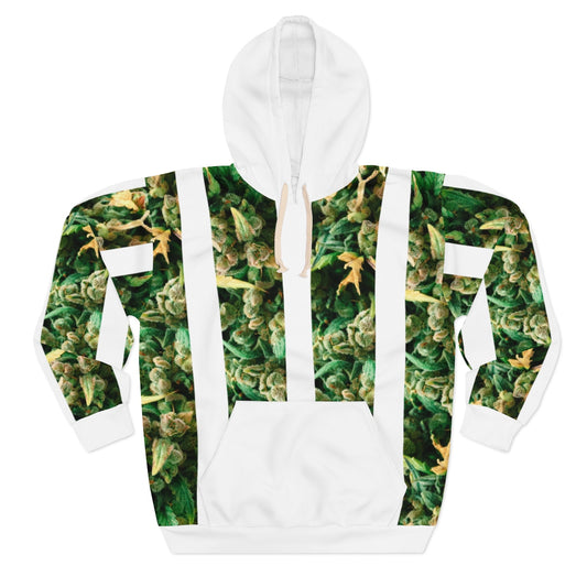 Verde Fioritura Unisex Pullover Hoodie