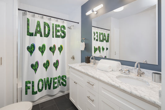 Ladies Love Flowers Shower Curtain