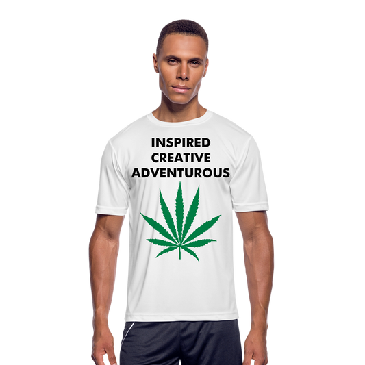 Team Sativa Men’s Moisture Wicking Performance T-Shirt - white