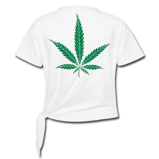 Team Sativa Women' s Knotted T-Shirt - white