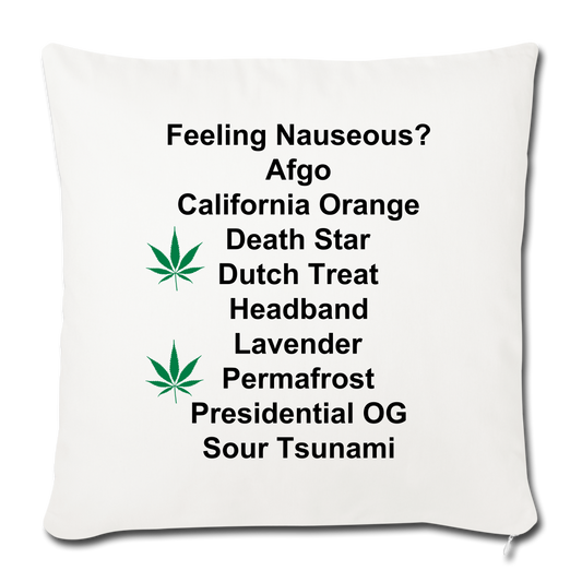 Throw Pillow Cover 18” x 18” - natural white