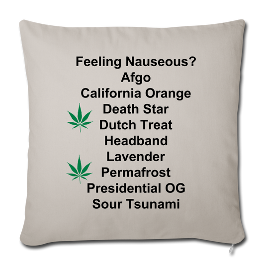 Throw Pillow Cover 18” x 18” - light grey