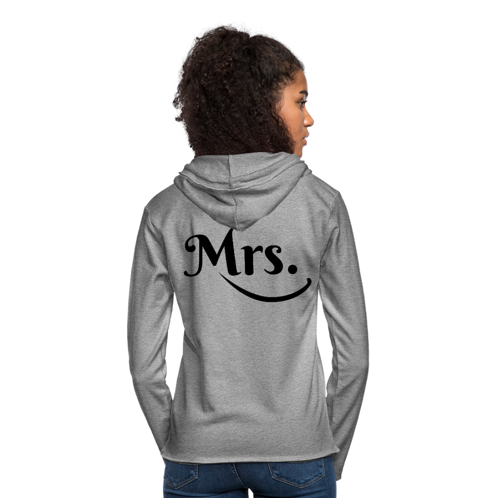 Mrs. Lightweight Terry Hoodie - heather gray