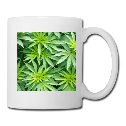 Cannabis Mug - white