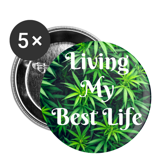 Buttons large 2.2'' (5-pack) - white