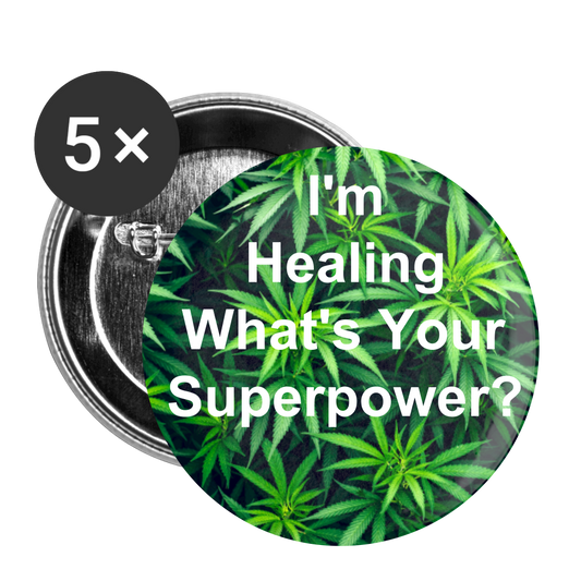 Buttons large 2.2'' (5-pack) - white