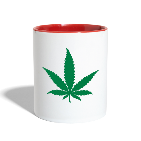 Love You Contrast Coffee Mug - white/red