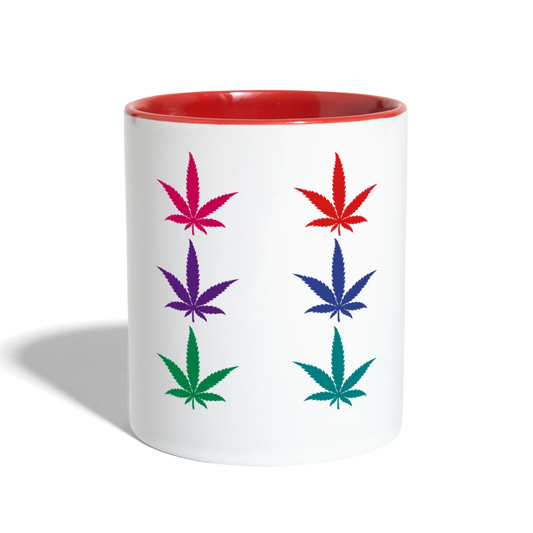 Love You Contrast Coffee Mug - white/red