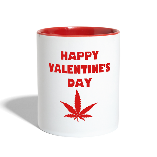 Contrast Coffee Mug - white/red