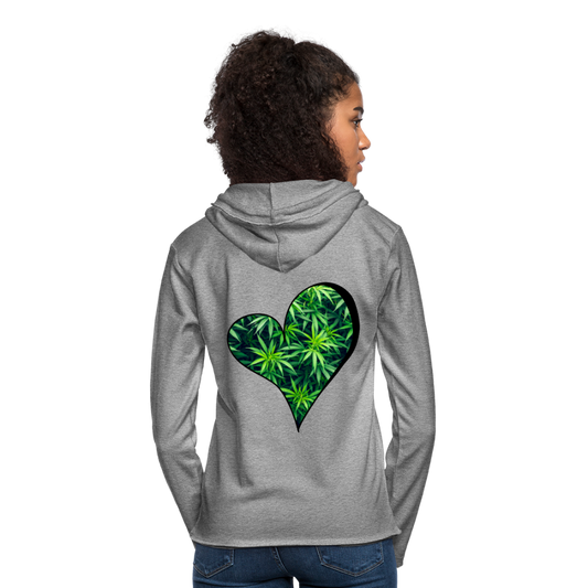 Unisex Lightweight Terry Hoodie - heather gray