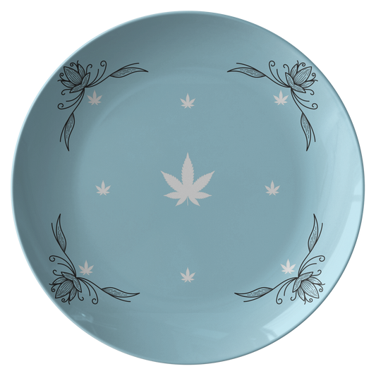 Bellissimo Blue Cannabis Plate