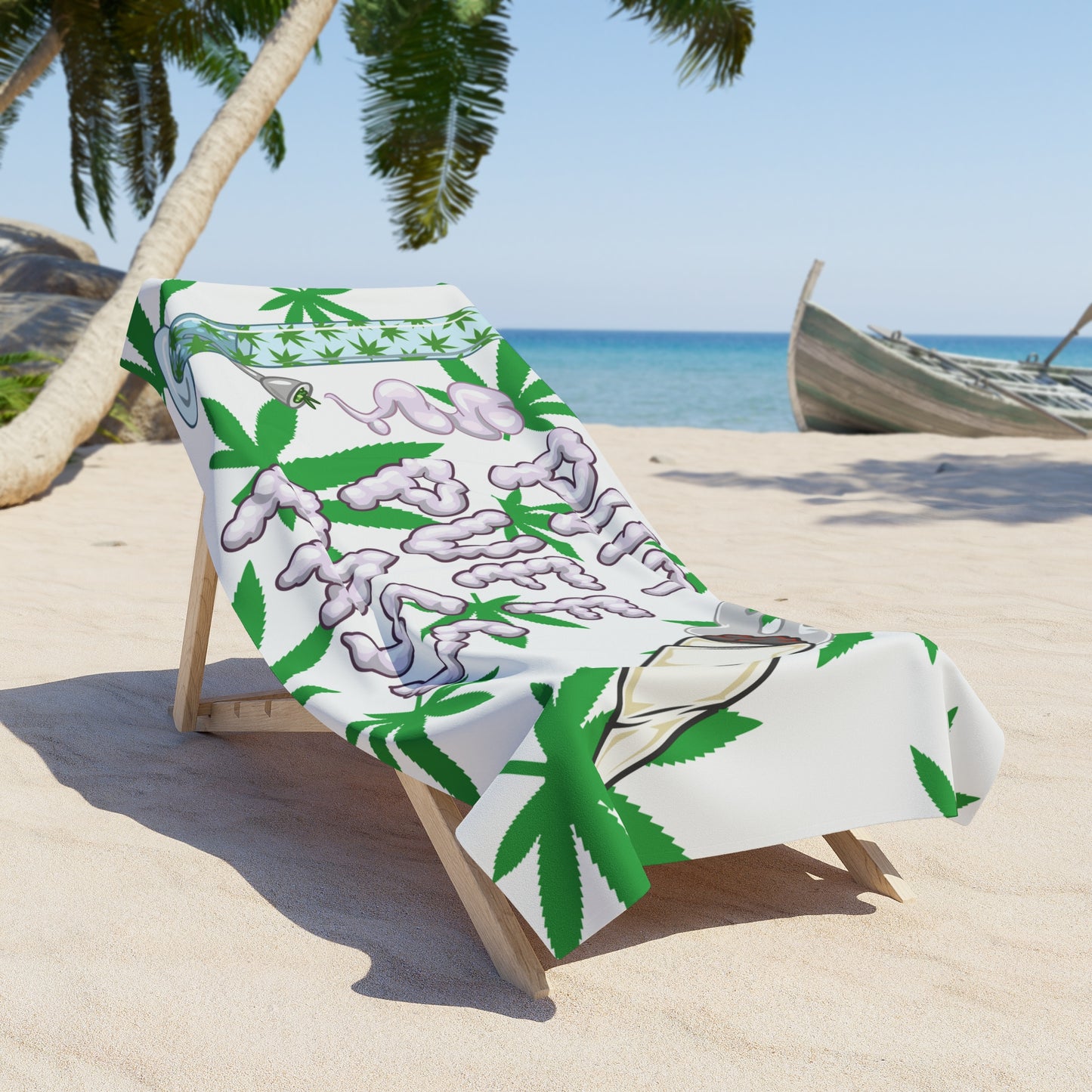 Puff Puff Pass Beach Towel