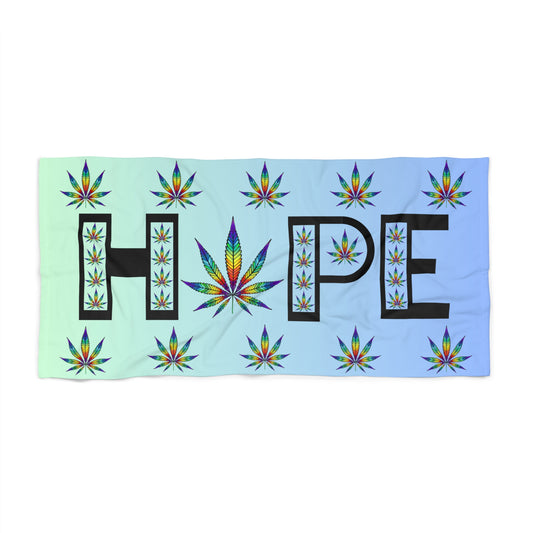 Cannabis Hope Beach Towel