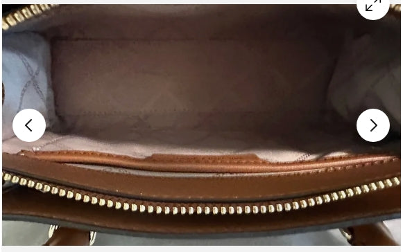 Michael Kors Valerie Luggage Pebbled Leather Small EW Satchel Crossbody Bag