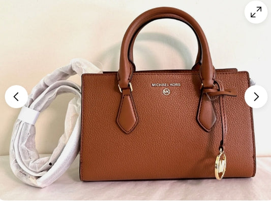 Valerie Small Pebbled Leather Satchel- Free U.S. Shipping
