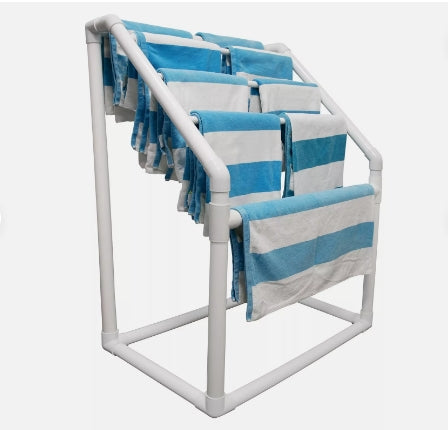 5 Bar TowelMaid- Poolside Storage Rack- Free U.S. Shipping