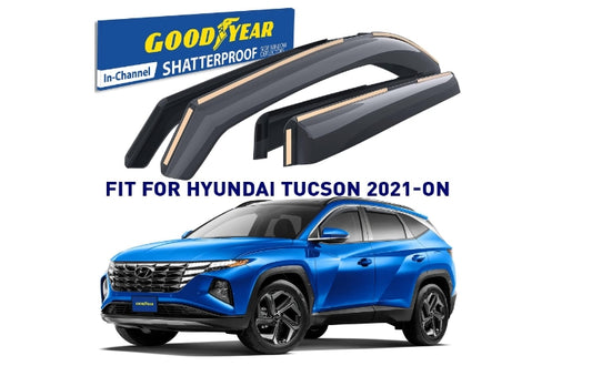 Goodyear Shatterproof in-Channel Window Deflectors for Hyundai Tucson 2021-2024
