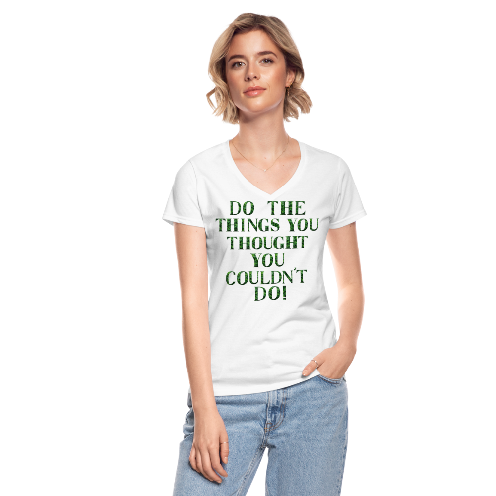 Women's V-Neck T-Shirt - white