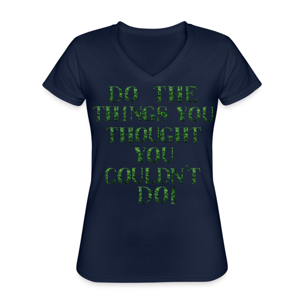 Women's V-Neck T-Shirt - navy