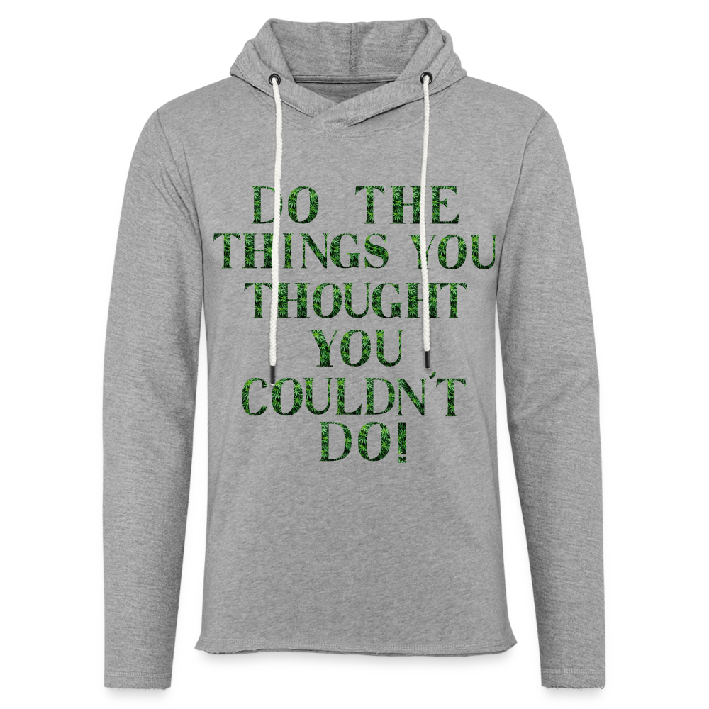 Unisex Lightweight Terry Hoodie - heather gray
